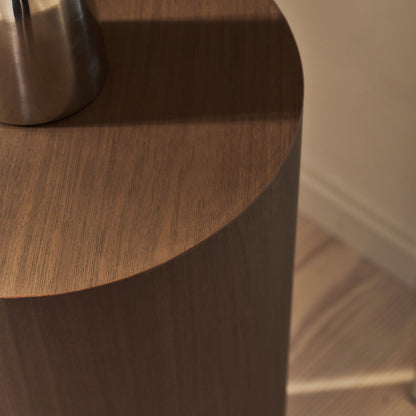 Magna - Dark Wood Wave Plinth