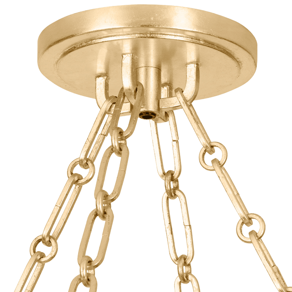 Quebec Chandelier Light - Gold