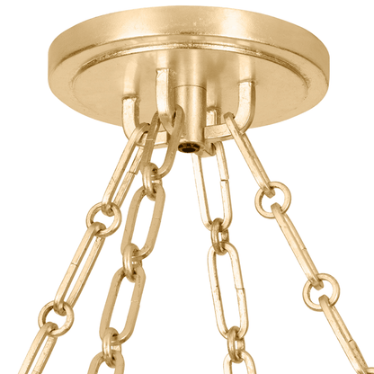 Quebec Chandelier Light - Gold