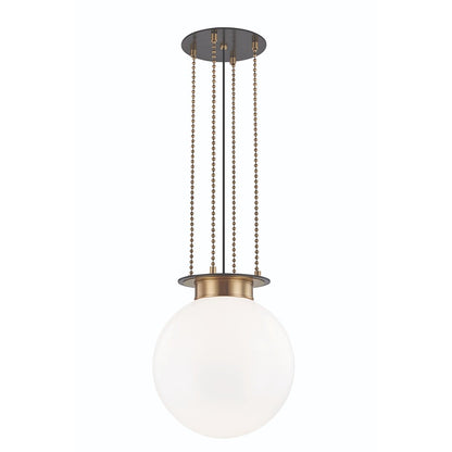 Gunther 1 Light Large Pendant Light - Aged Old Bronze