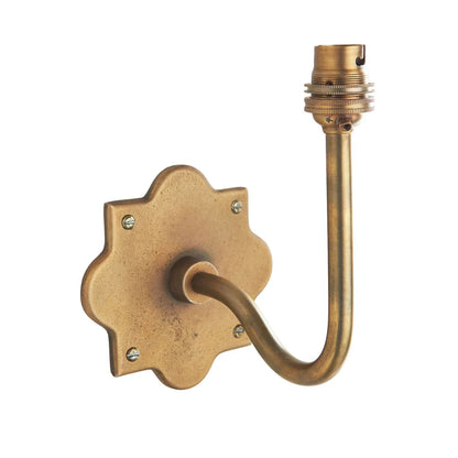 Anvil Swan Wall Light - Antique Brass