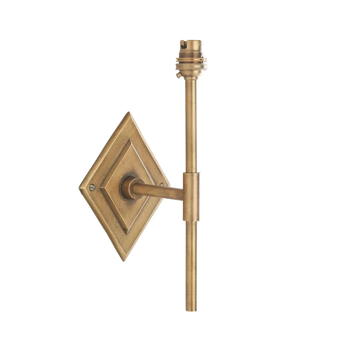 Diamond Tall Wall Light - Antique Brass