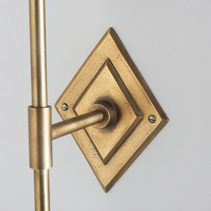 Diamond Tall Wall Light - Antique Brass