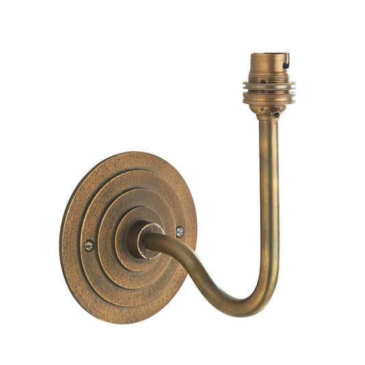 Halo Swan Wall Light - Antique Brass