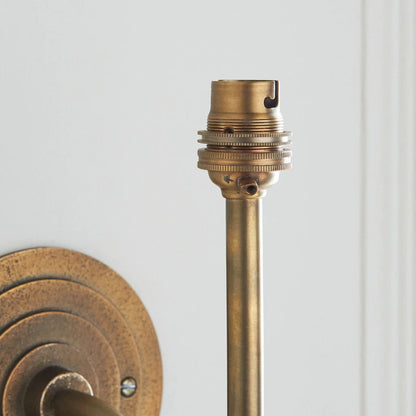 Halo Swan Wall Light - Antique Brass