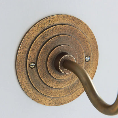 Halo Swan Wall Light - Antique Brass