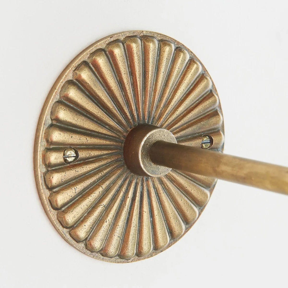 Dahlia Angle Wall Light - Antique Brass