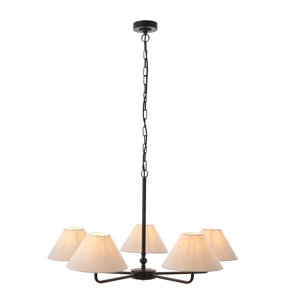 Lille 5 Pendant Light - Matte Black