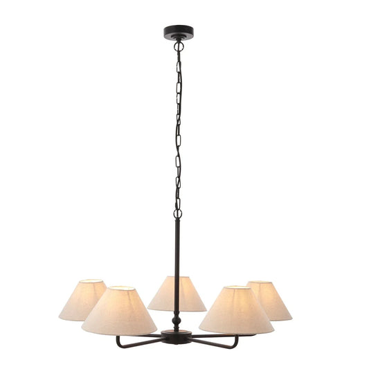 Lille 5 Pendant Light - Matte Black