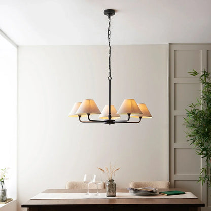 Lille 5 Pendant Light - Matte Black