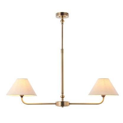 Lille 2 Pendant Light Antique Brass
