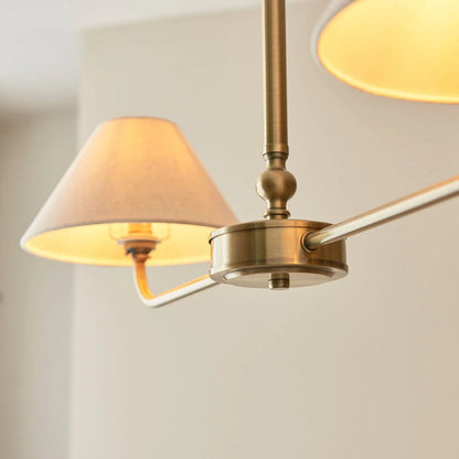 Lille 2 Pendant Light Antique Brass