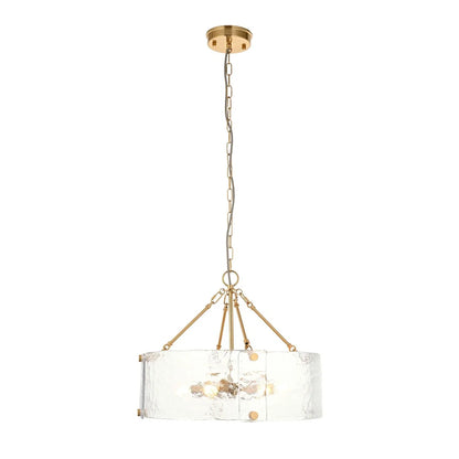 Keller 6 Pendant Light - Brushed Aged Brass