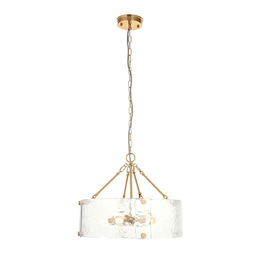 Keller 6 Pendant Light - Brushed Aged Brass