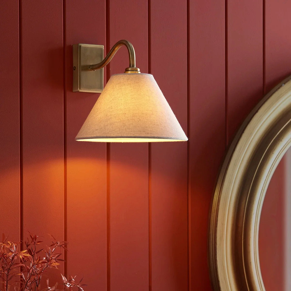 Knole Wall Light - Antique Brass