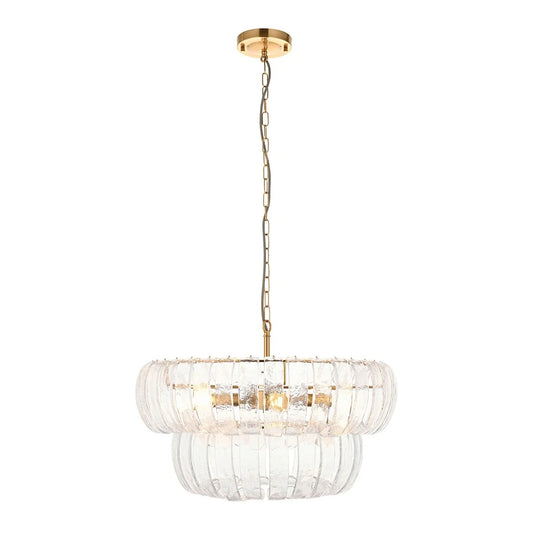 Montrose 6 Pendant Light - Brushed Aged Brass