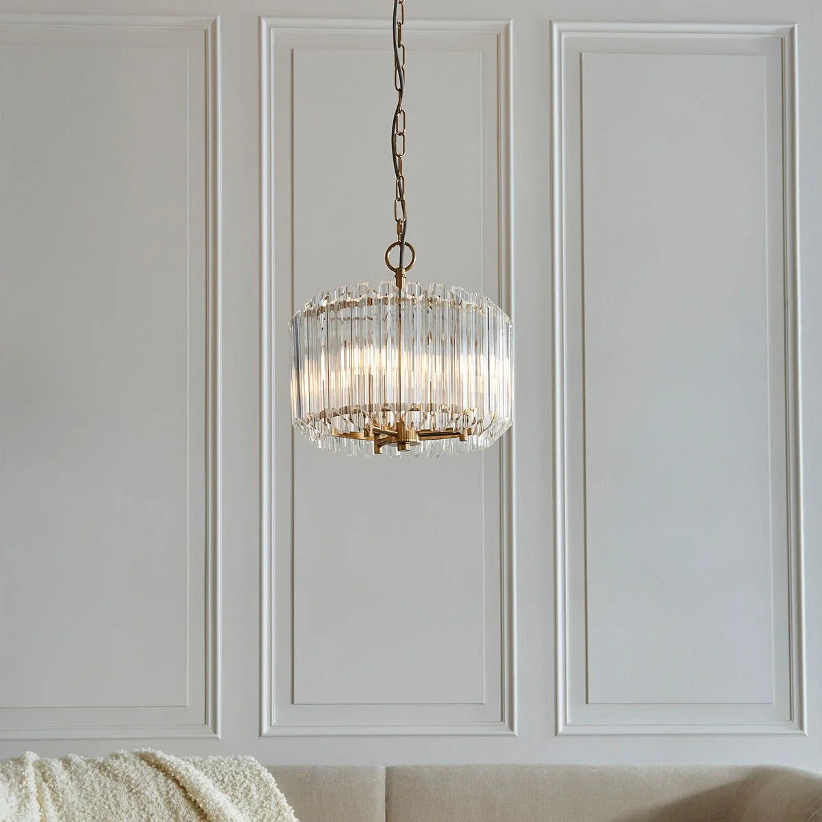 Valentina 3 Pendant Light - Brushed Aged Brass