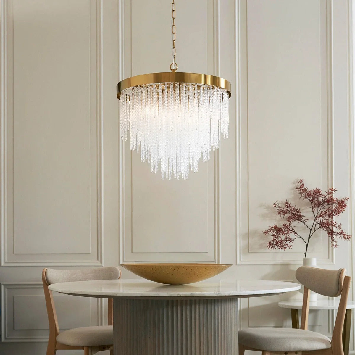 Anistoria 5 Pendant Light - Brushed Aged Brass