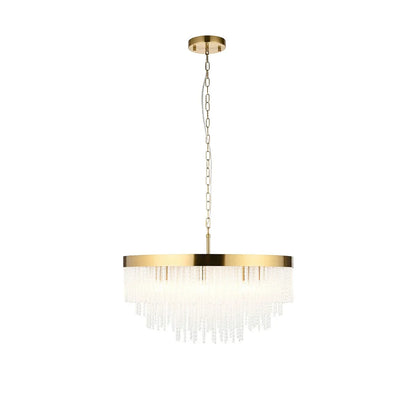 Anistoria Grand 9 Pendant Light - Brushed Aged Brass