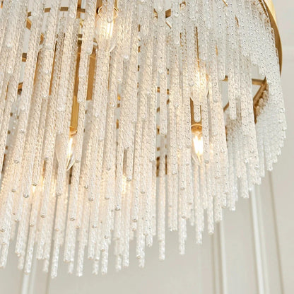 Anistoria Grand 9 Pendant Light - Brushed Aged Brass