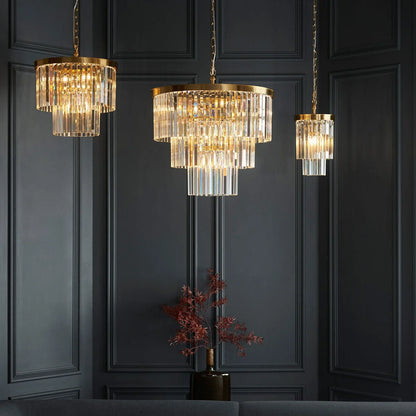 Conaston 4 Pendant Light - Brushed Aged Brass