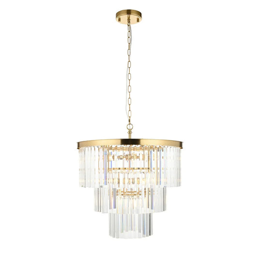 Conaston 7 Pendant Light - Brushed Aged Brass