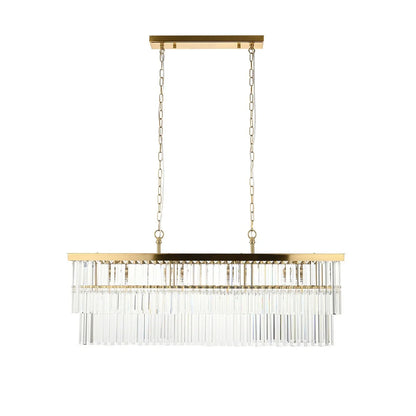Conaston 4 Bar Pendant Light - Brushed Aged Brass
