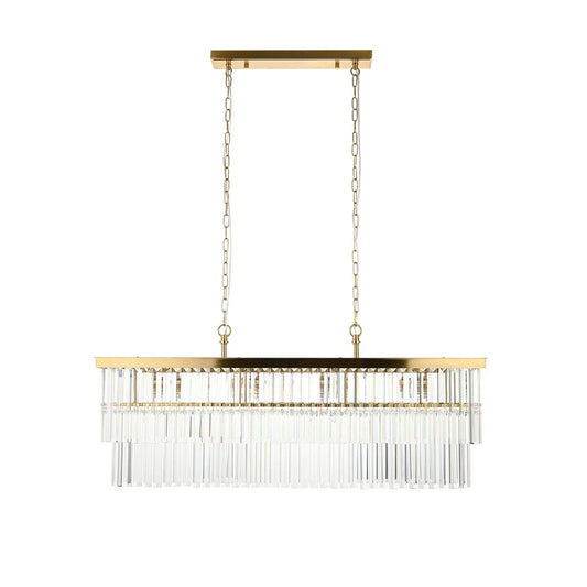 Conaston 4 Bar Pendant Light - Brushed Aged Brass