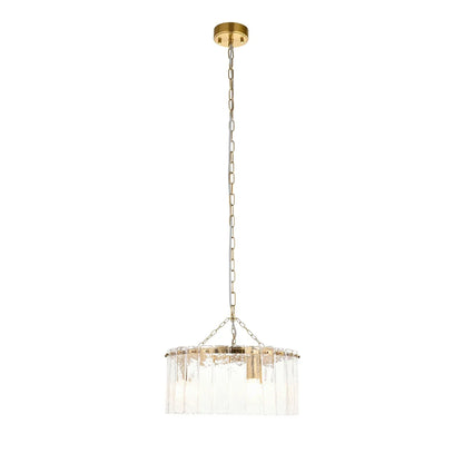 Karine 3 Pendant Light - Brushed Aged Brass