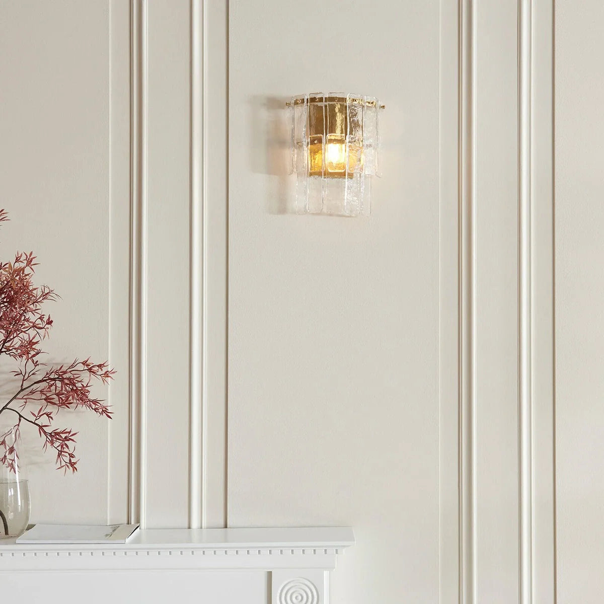 Karine Wall Light - Brushed Aged Brass