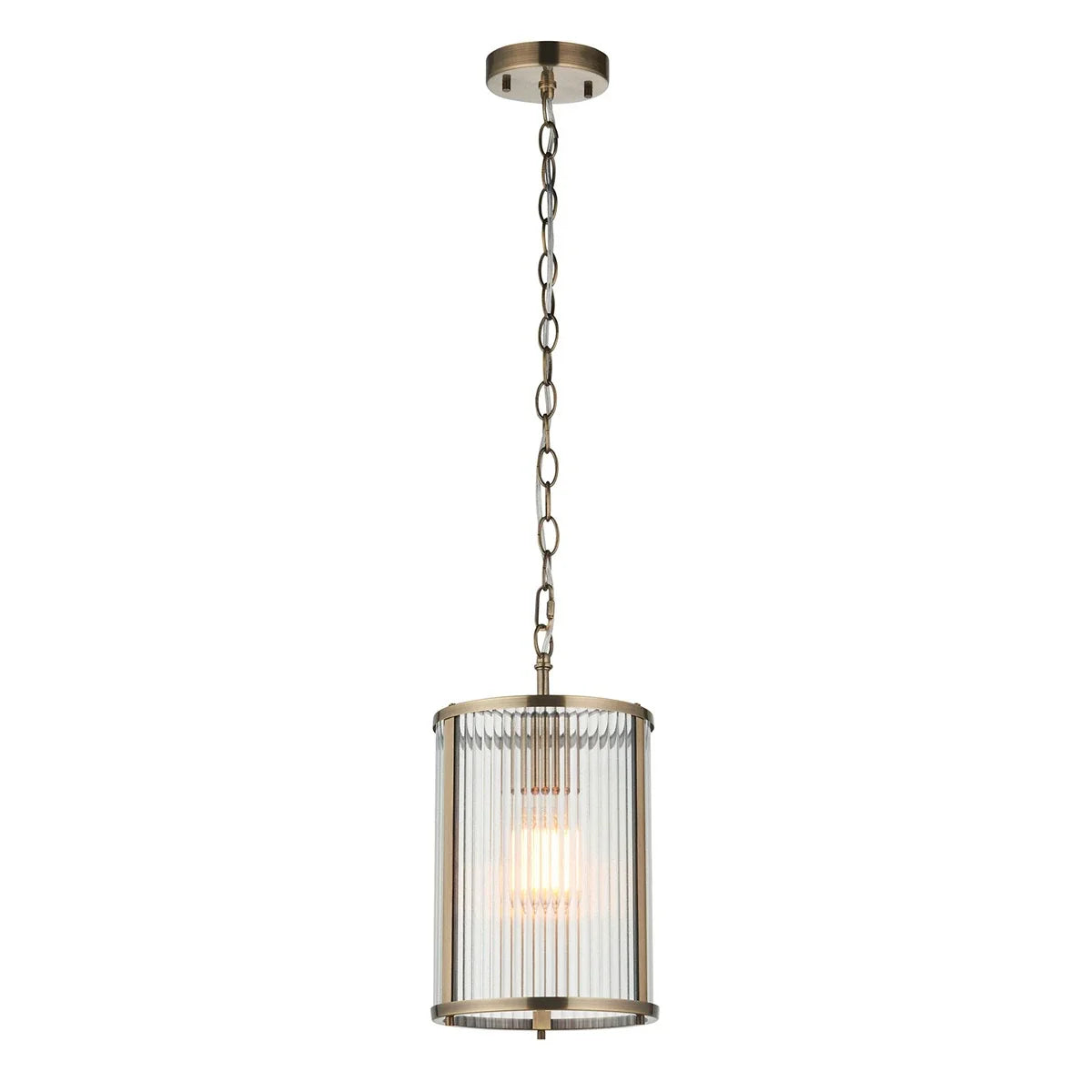 Ridgeton 1 Pendant Light - Antique Brass