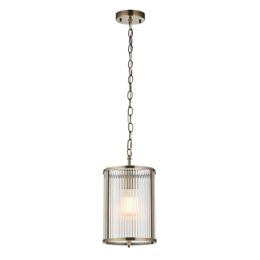 Ridgeton 1 Pendant Light - Antique Brass