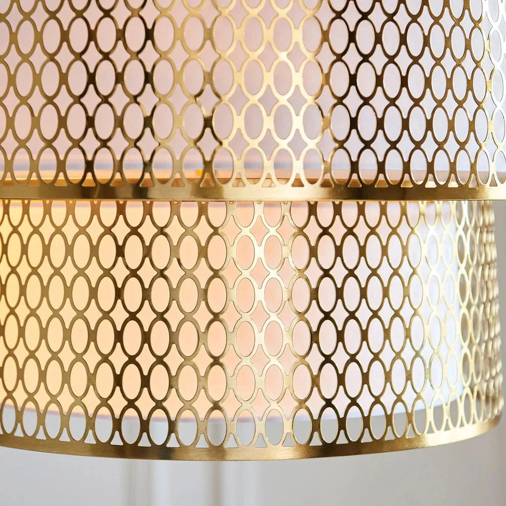 Cordero 6 Pendant Light - Gold & White