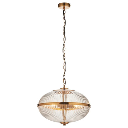 Somerset 3 Pendant Light - Vintage Brass