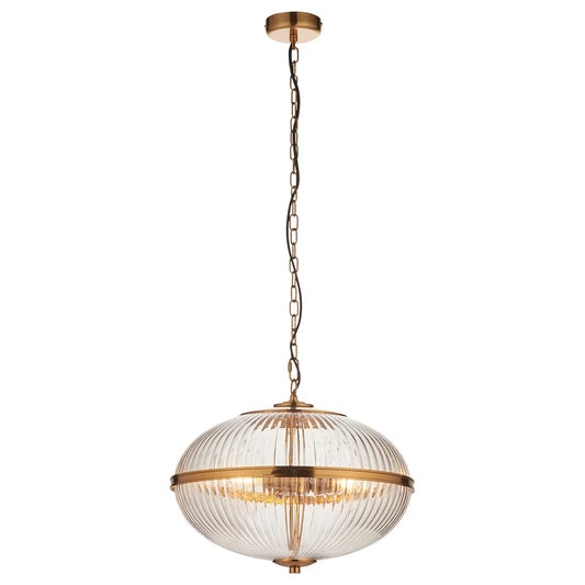 Somerset 3 Pendant Light - Vintage Brass