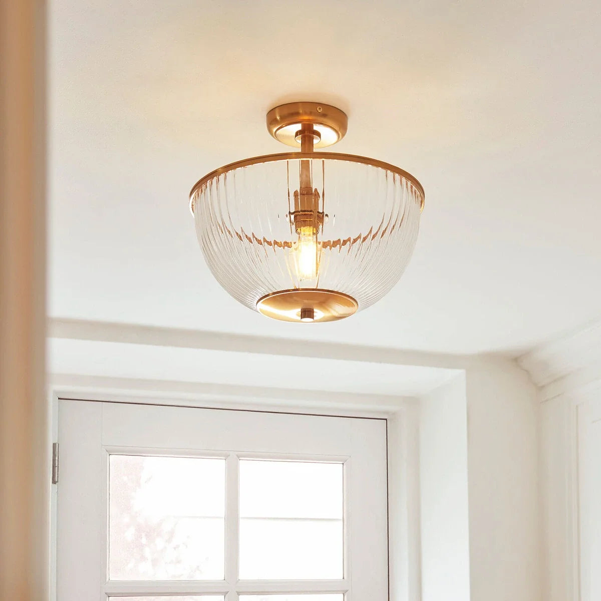 Somerset Bowl Ceiling Light - Vintage Brass