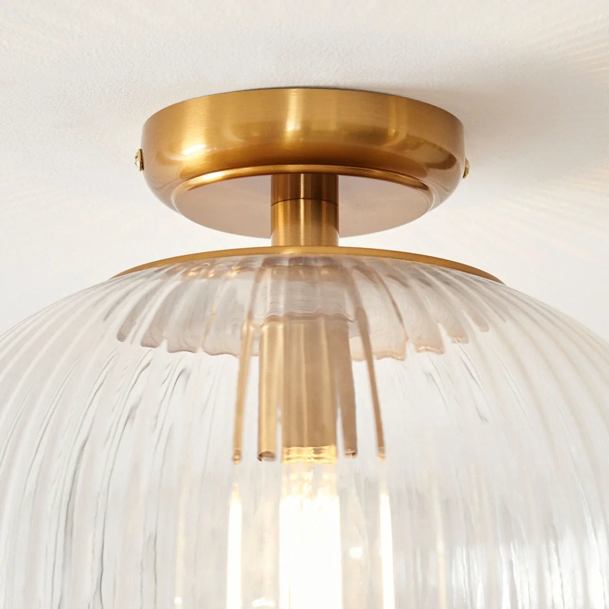 Somerset Domed Ceiling Light - Vintage Brass