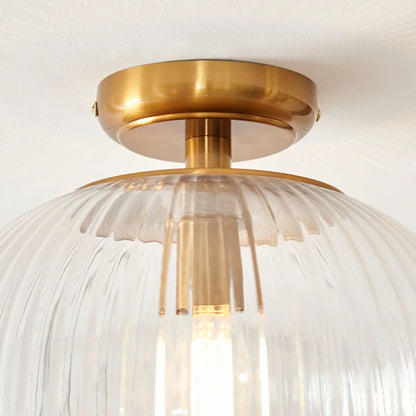 Somerset Domed Ceiling Light - Vintage Brass