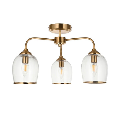 Ashcroft Ceiling 3 Light - Brushed Aged Brass