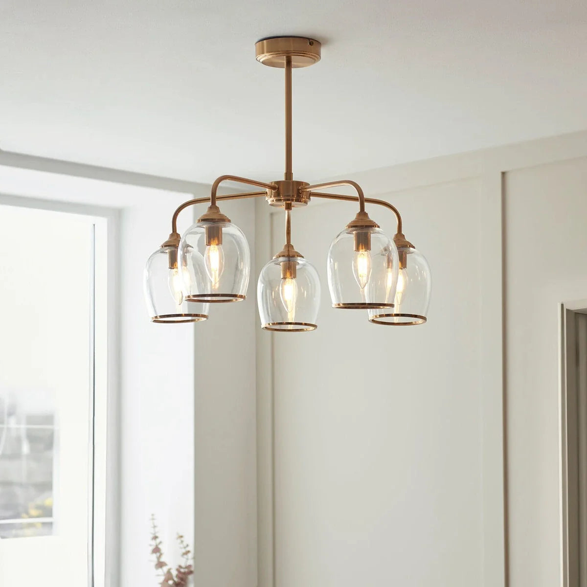 Ashcroft 5 Pendant Light - Brushed Aged Brass