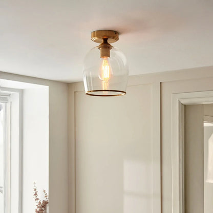 Ashcroft Ceiling 1 Light - Brushed Aged Brass