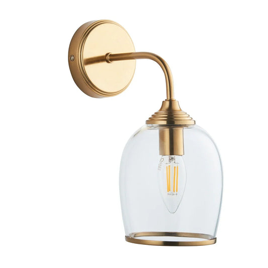Ashcroft Wall Light - Brushed Aged Brass