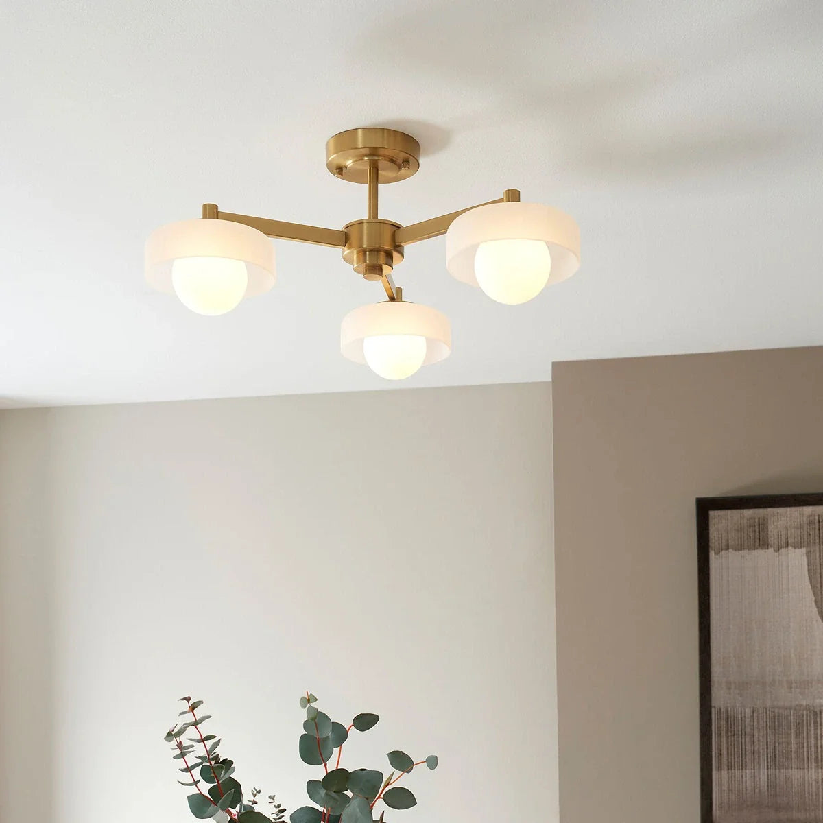 Boss Ceiling Light - Brushed Aged Brass
