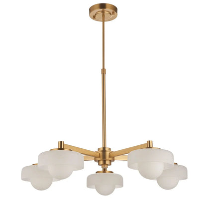 Boss 5 Pendant Light - Brushed Aged Brass