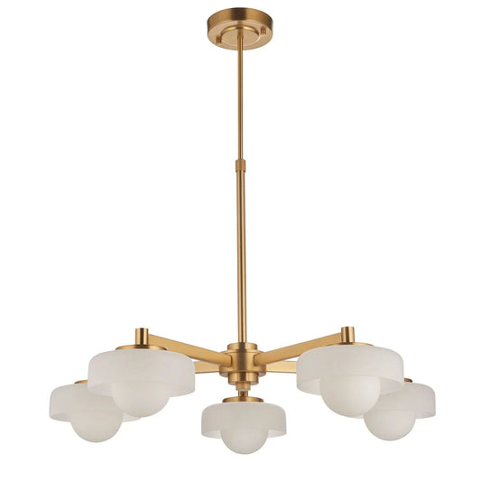Boss 5 Pendant Light - Brushed Aged Brass