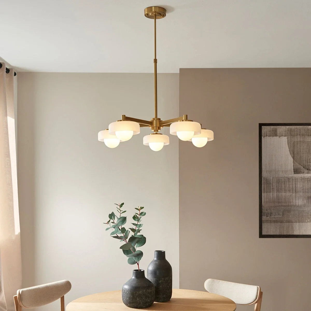 Boss 5 Pendant Light - Brushed Aged Brass