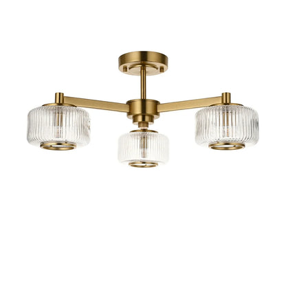 Stamford Ceiling Light - Brushed Aged Brass