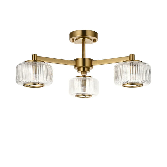 Stamford Ceiling Light - Brushed Aged Brass