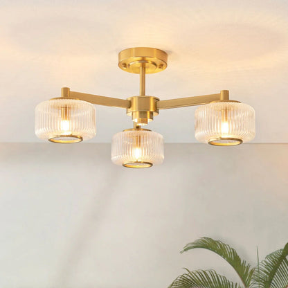 Stamford Ceiling Light - Brushed Aged Brass