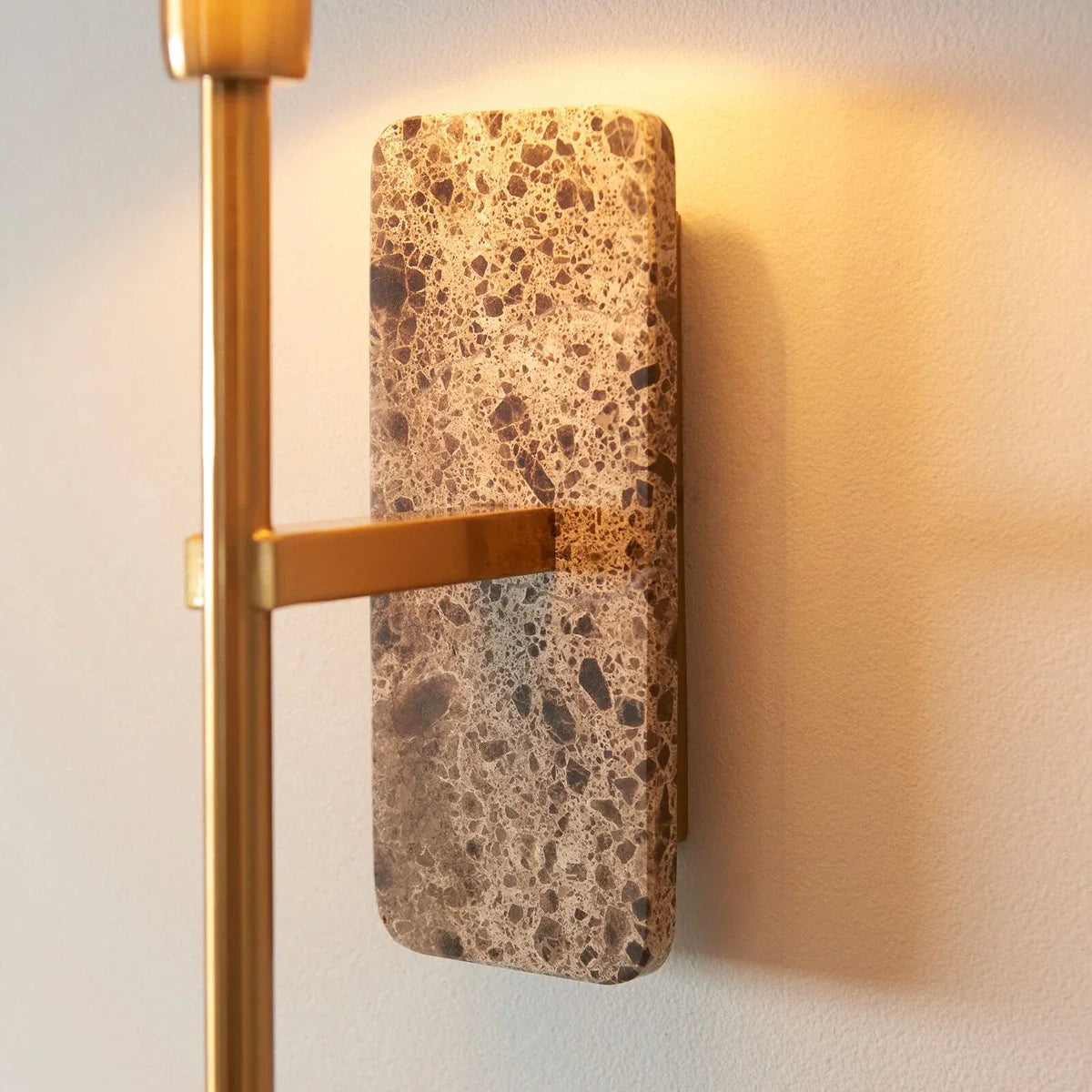 Faro Emperador Marble Wall Light - Dark Brown